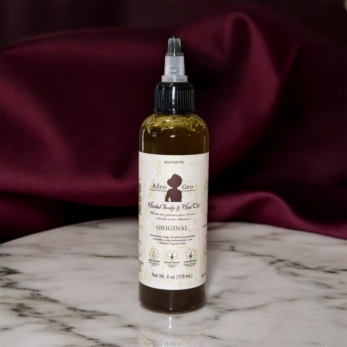 Original AfroGro Herbal Scalp & Hair Oil 4oz